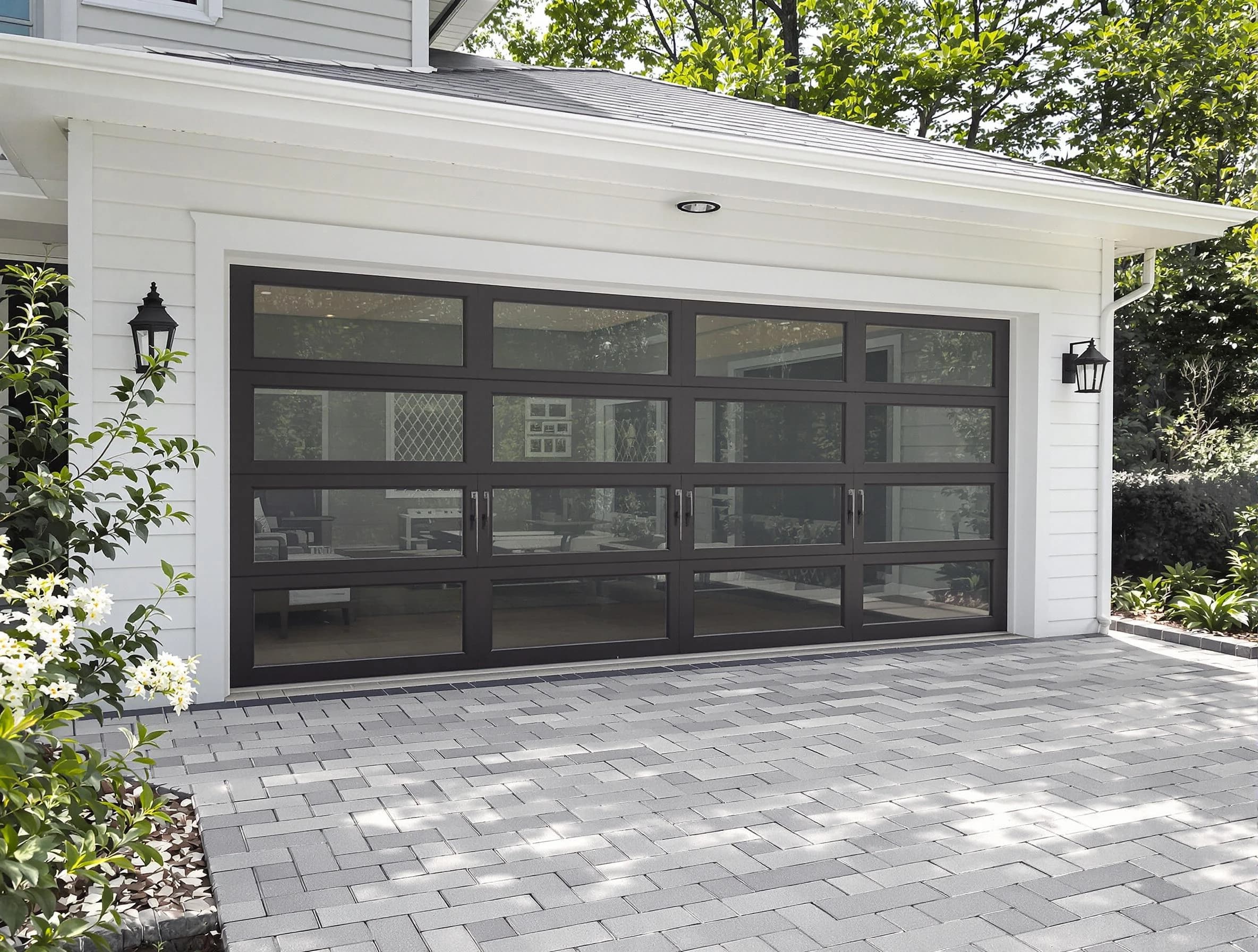 Penn Hills Garage Door Repair design specialist presenting custom garage door options to Penn Hills homeowner