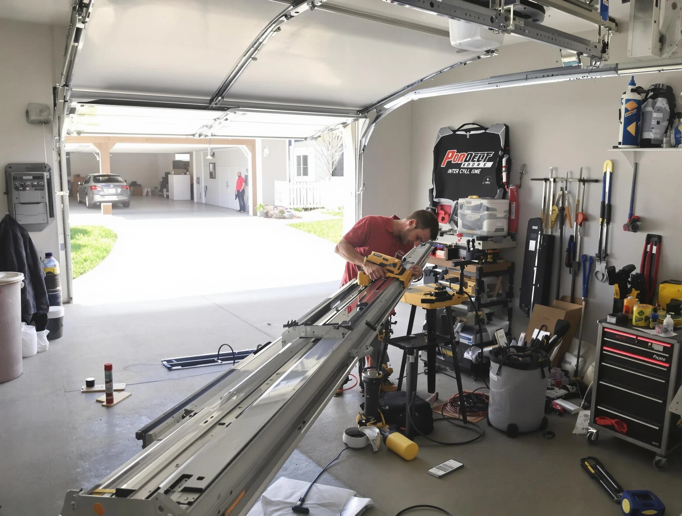 Penn Hills Garage Door Repair expert performing track repair in Penn Hills