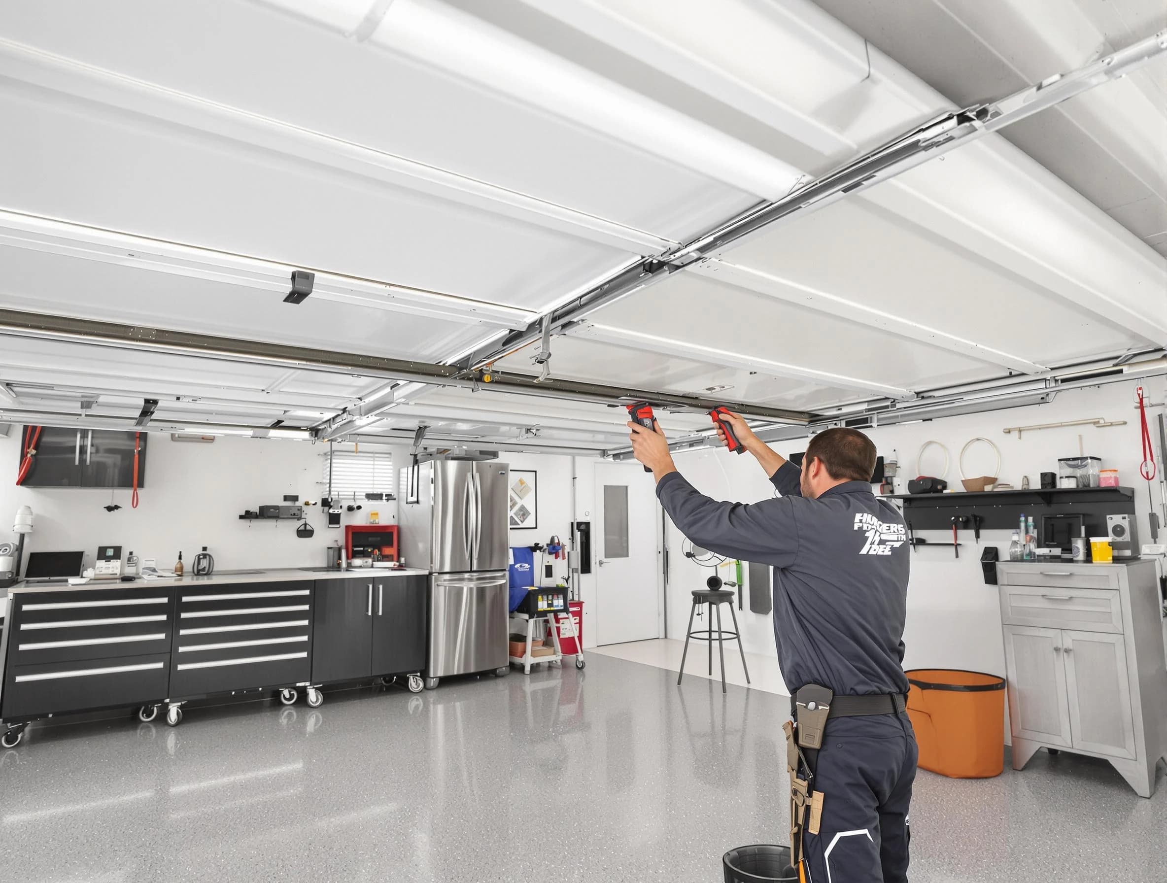 Overhead garage door repair service by Penn Hills Garage Door Repair in Penn Hills